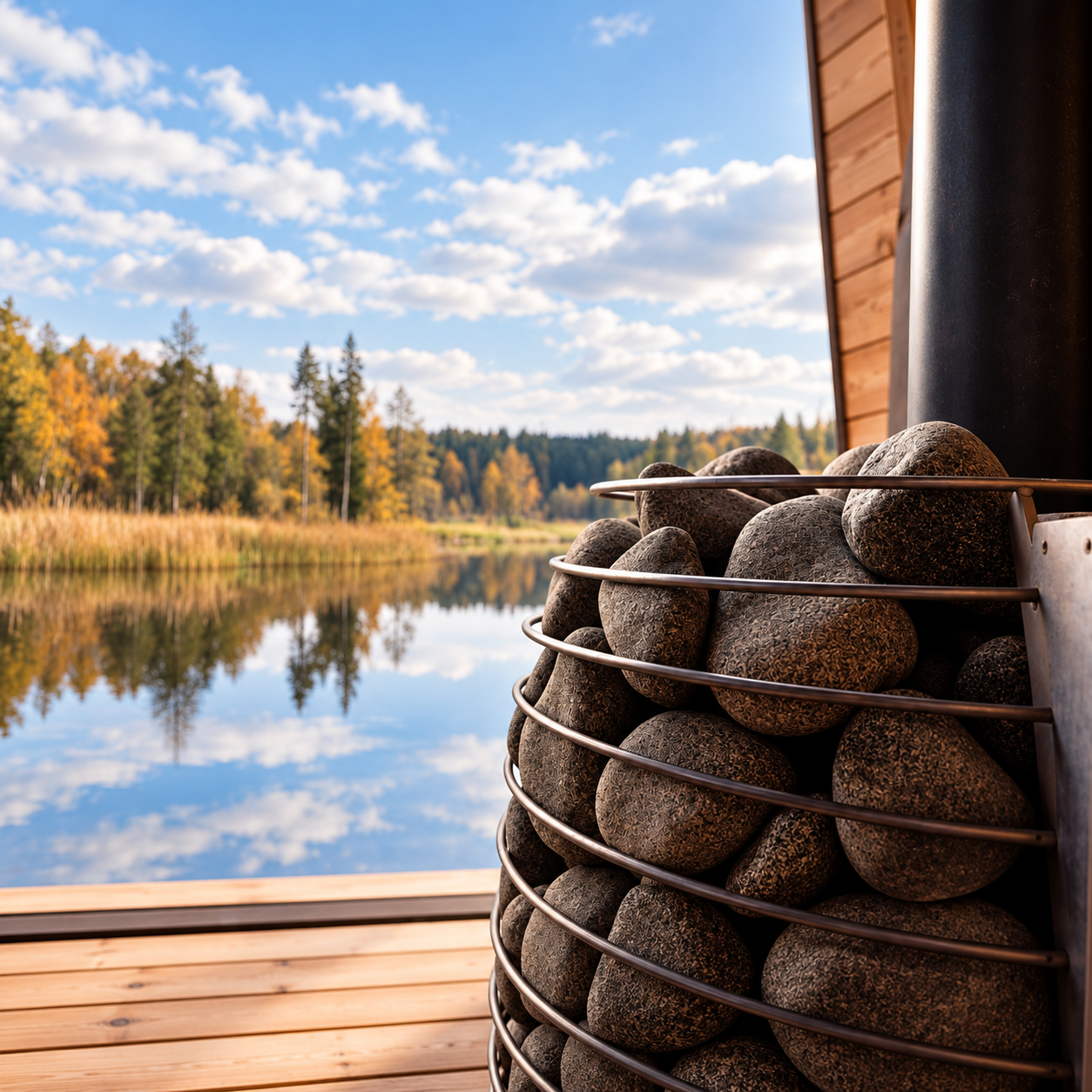 Aquecedor de Sauna a Lenha HUUM HIVE Wood 17 kW