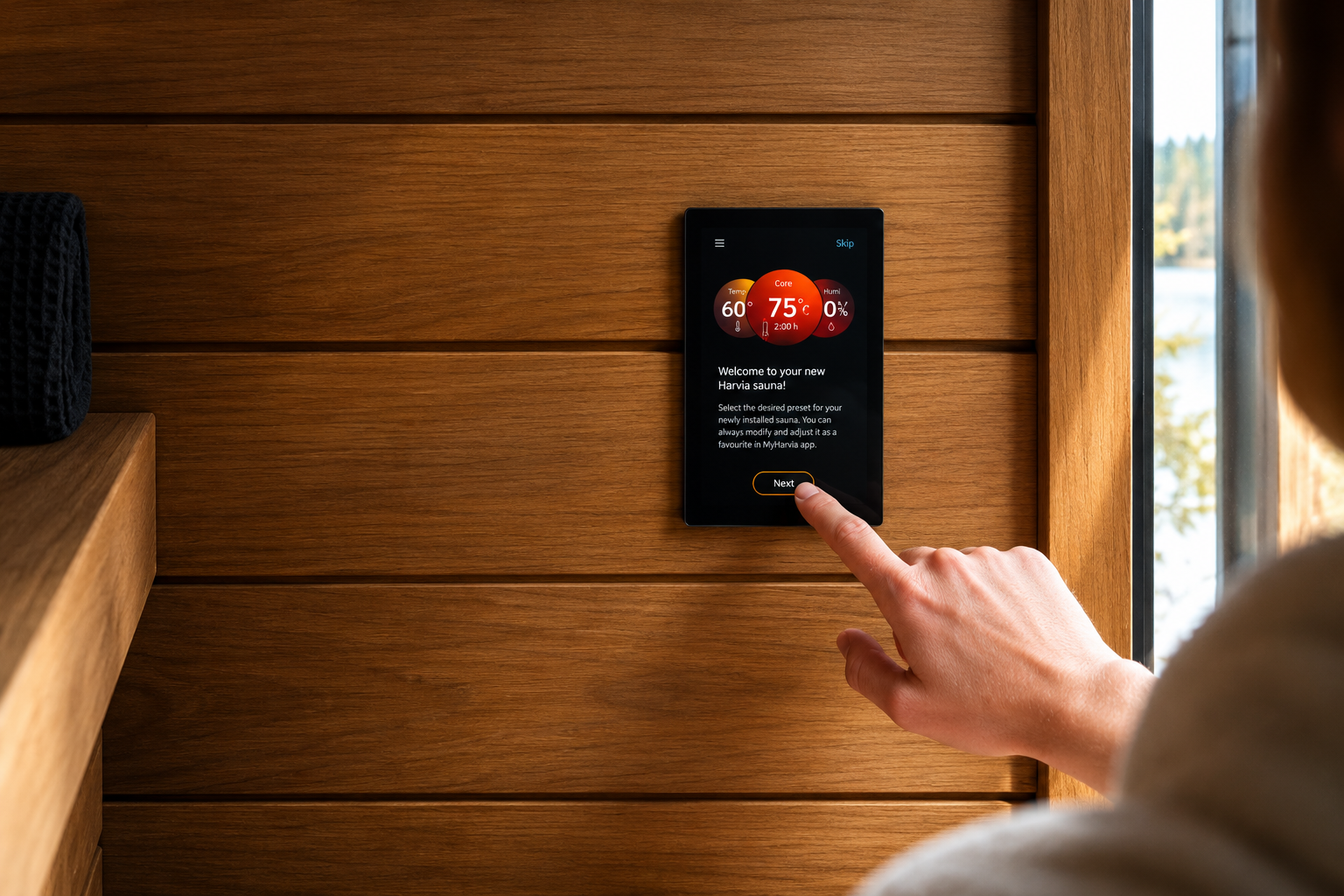Controlador de Sauna Combi Harvia Fenix FX110C WiFi Core (11 kW)