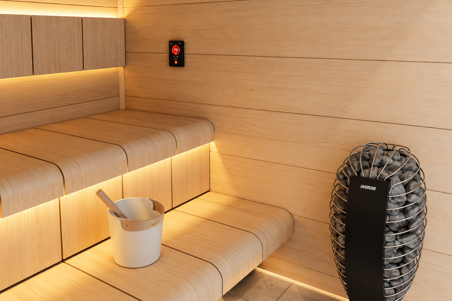Controlador de Sauna Harvia Fenix FX110 WiFi Core (11 kW)