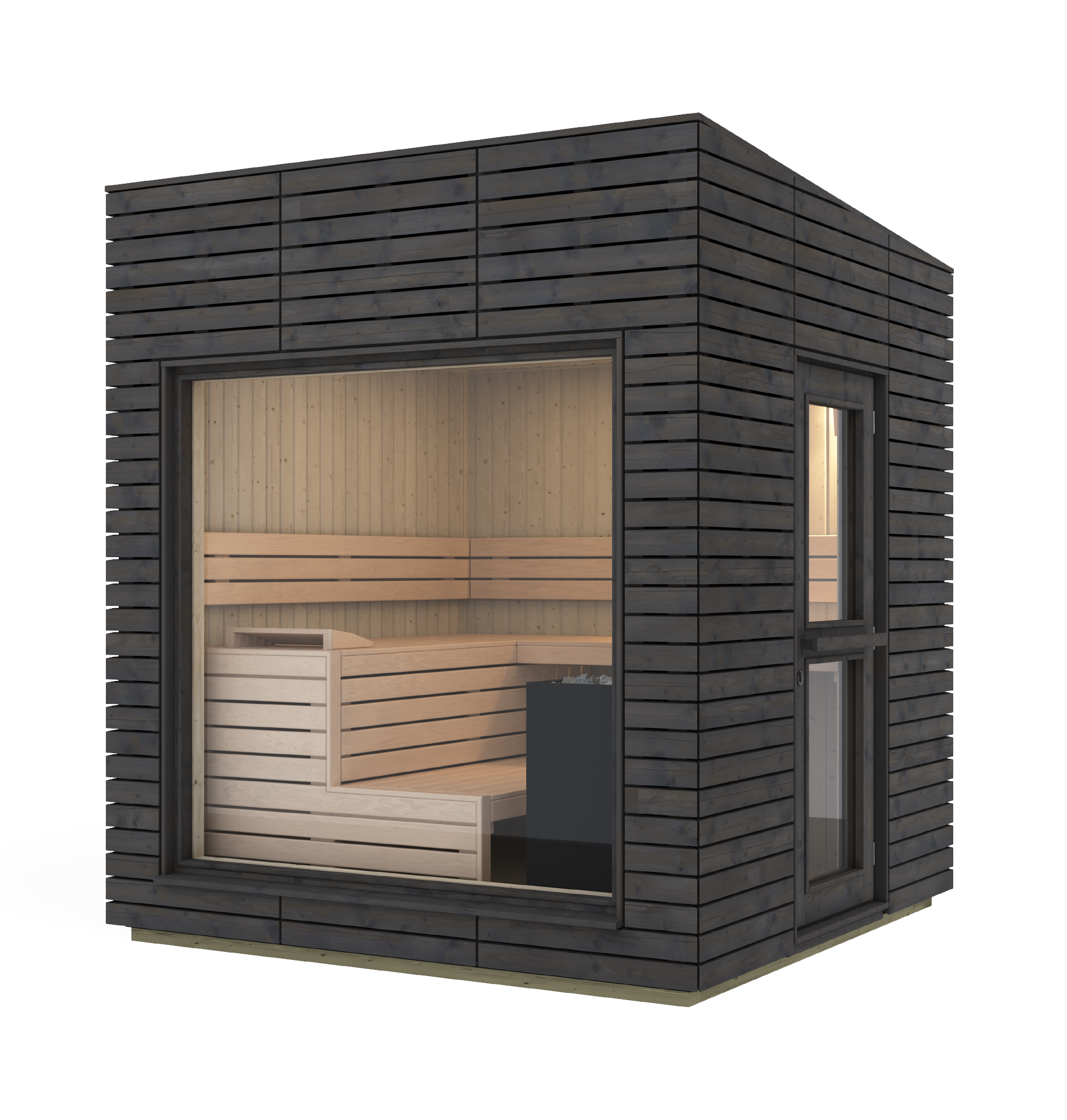 Sauna Exterior Harvia Alpina Medium View