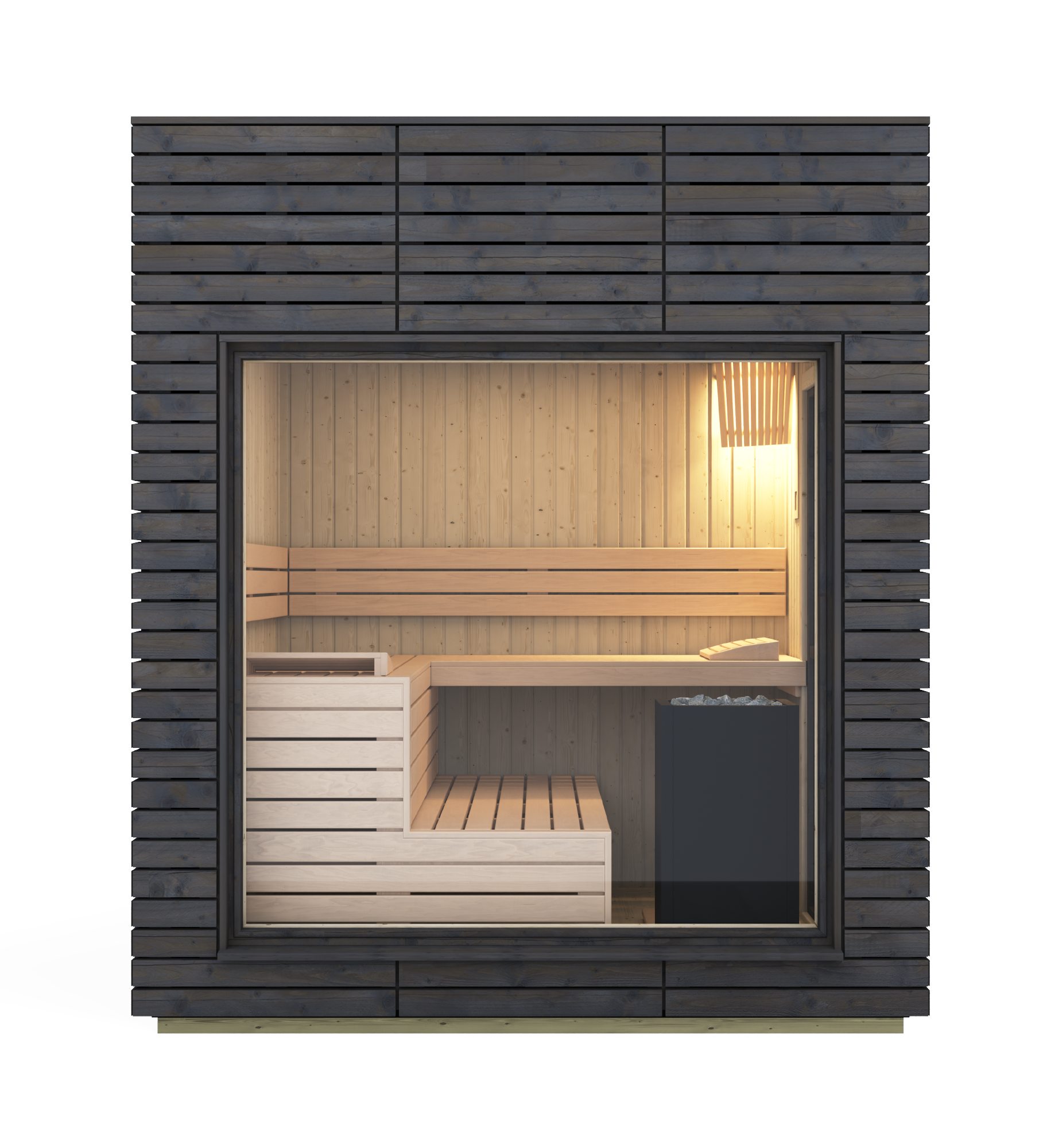 Sauna Exterior Harvia Alpina Medium View