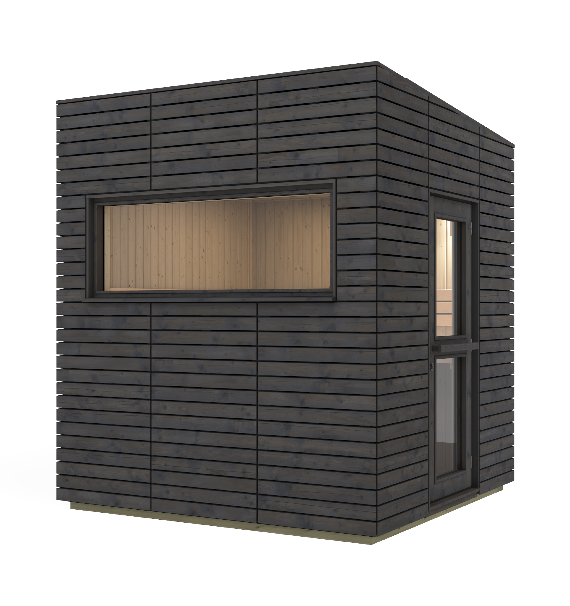 Sauna Exterior Harvia Alpina Medium Panorama