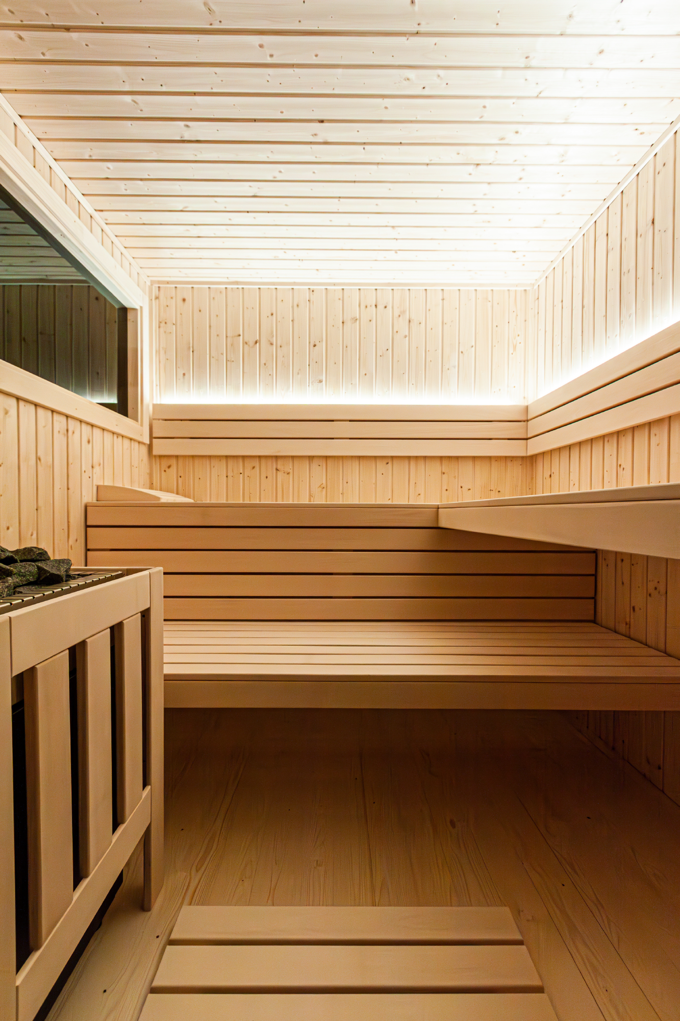 Sauna Exterior Harvia Alpina Medium Panorama