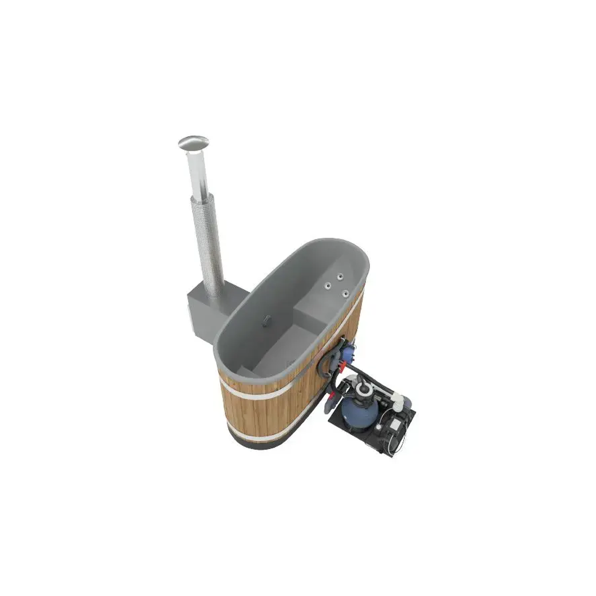 Hot tub Kirami by Harvia Premium Tiny S Hybrid 2 kW