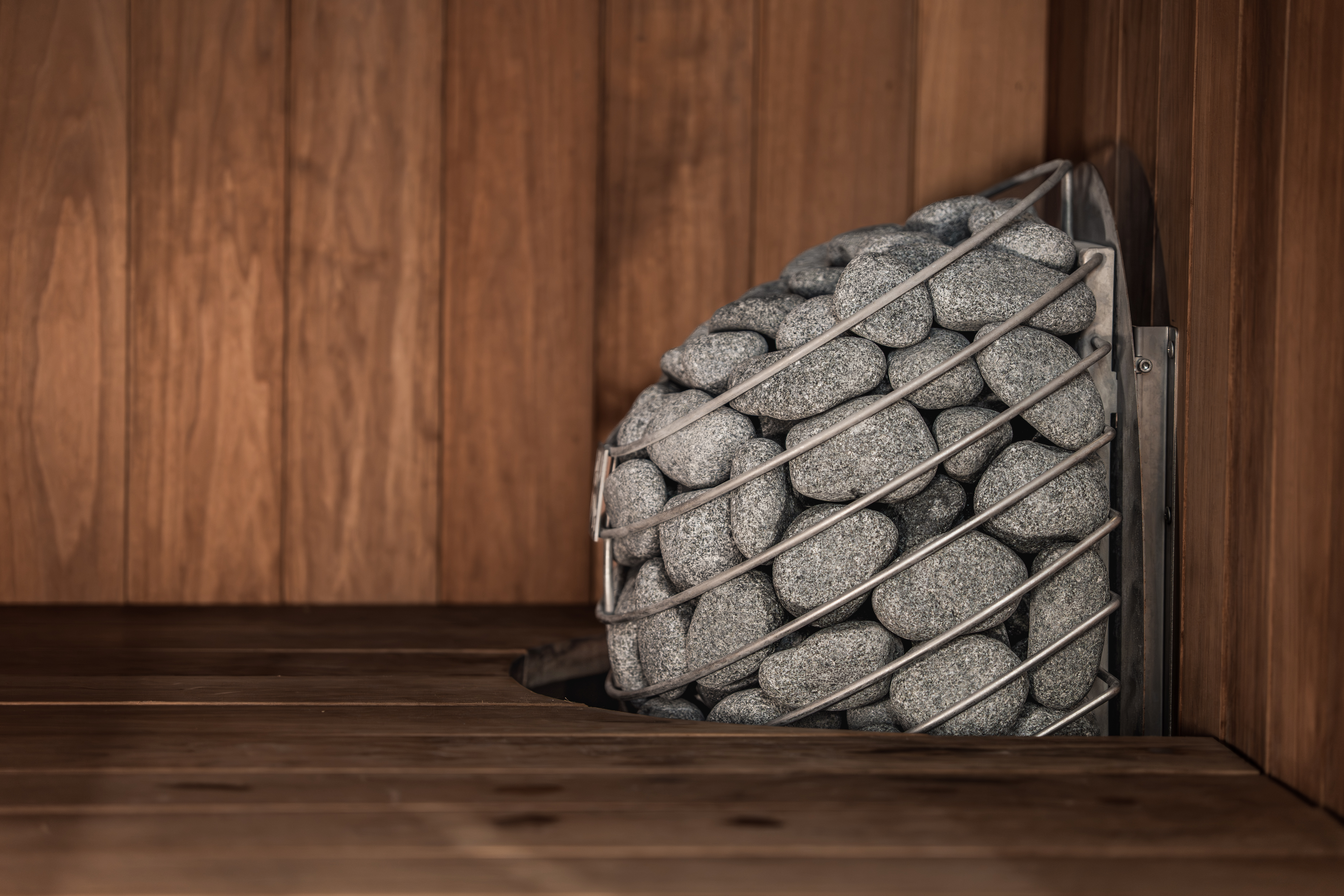 Pedras da sauna: inspeção e circulação de ar