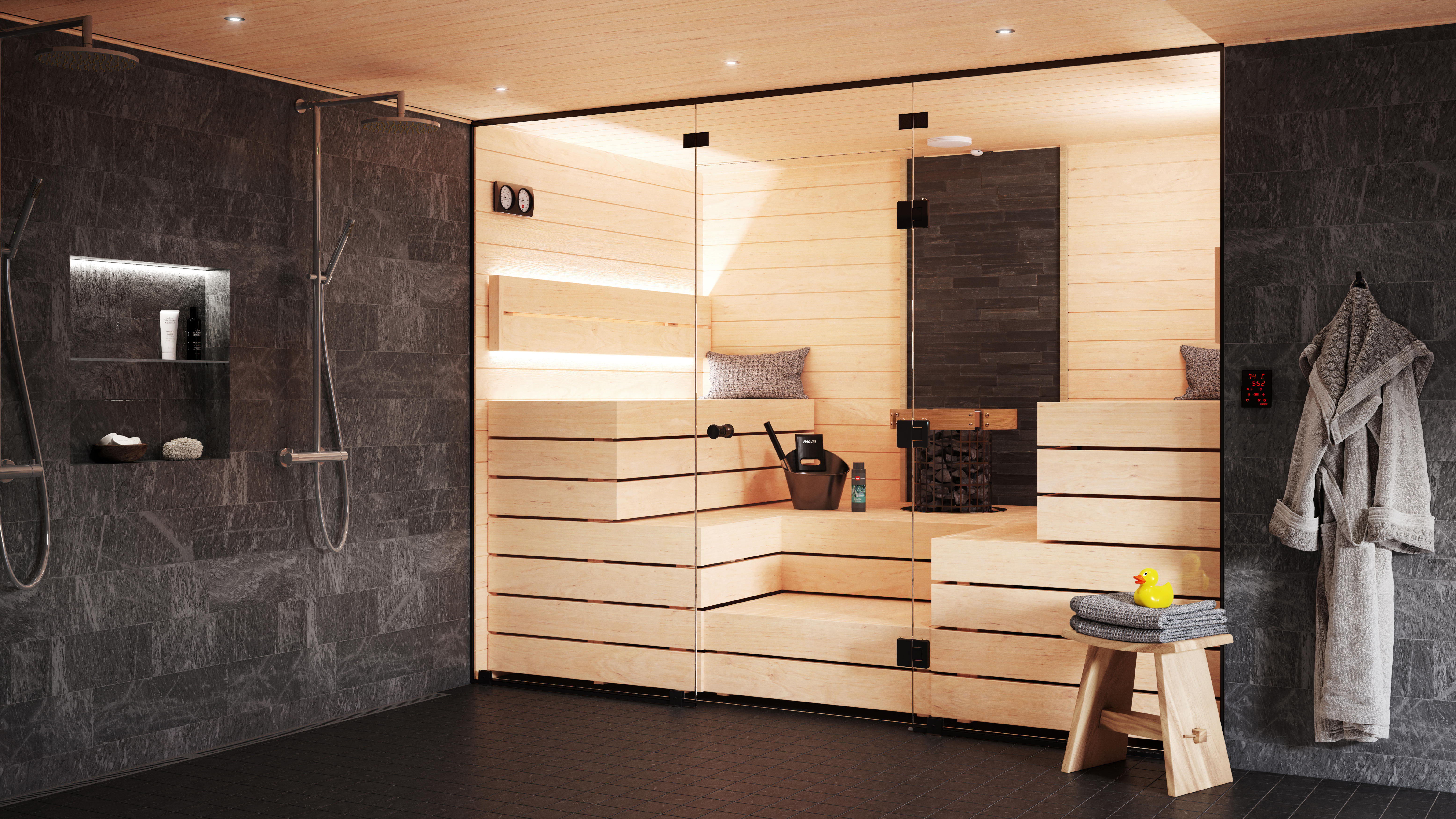 Sauna finlandesa: calor, madeira e löyly